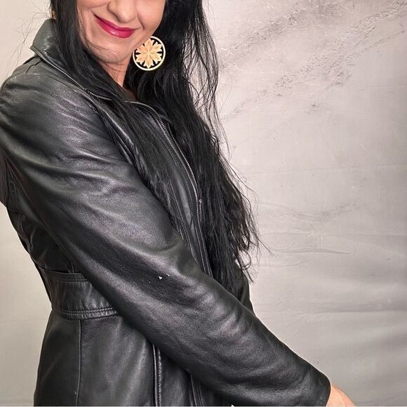 Worthington genuine leather lined jacket coat - Picture 2 of 6